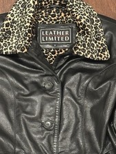 Cappotto pelle nera vintage