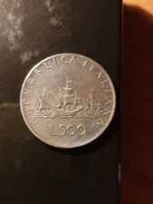 Moneta In argento 500 lire