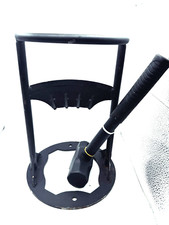 Spaccalegna da ardere in ghisa resistente 7" con martello da 4 libbre