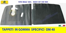 Tappetini tappeti  per  OM 40 dal 1972> in Gomma tappeti camion Specifici Misura