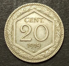 Centesimi lire esagono 1919 - centesimi,