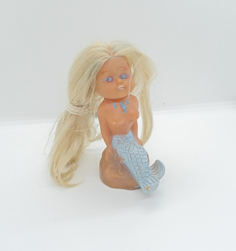 Bambola sirena gomma - , vintage