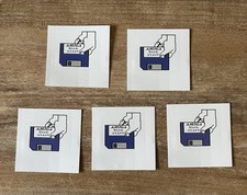 5 adesivi Commodore AMIGA 1000