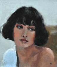 Elegante dipinto ad olio