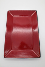 Oneida Sunset Piatto da Servizio in Ceramica Rosso e Nero Rettangolare 12"L