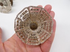 Set di 5 pomelli vetro spesso vintage anni 50