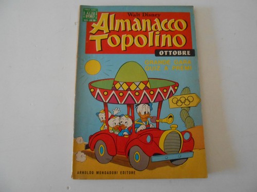 Almanacco topolino ottobre - topolino,