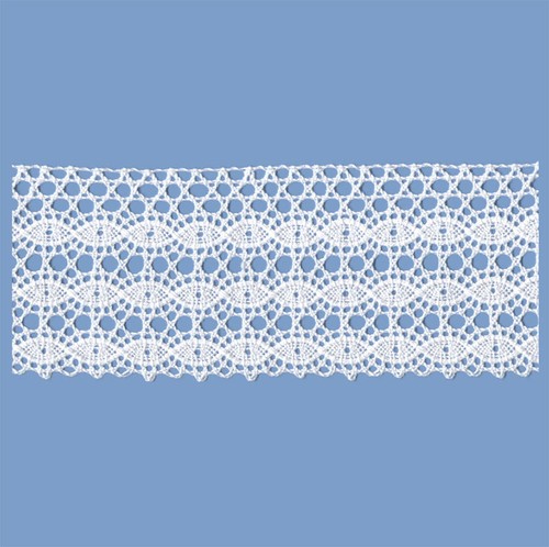 Merletto cotone bianco - merletto,