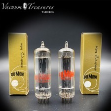 6CA4 EZ81 DUMONT by SYLVANIA NOS NIB Matched Pair Gray Plates Tubes Made in USA