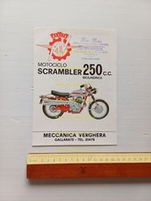 MV AGUSTA 250 B Scrambler 1970 depliant ITALIANO originale moto brochure