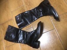 stivale donna vera pelle tacco 50, fondo cuoio, n.38