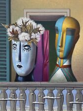 ANTONIO NUNZIANTE - IL NODO - DIPINTO 40x30 (OPERA INCORNICIATA)