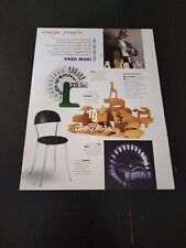ENZO MARI DESIGN PEOPLE INDUSTRIALE OPERE PRODUZIONE