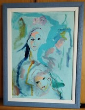 Ernesto Treccani olio su tela