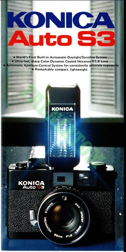 Brochure fotocamera vintage