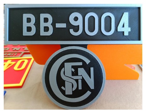 Plaque frontale bb 9004 - bb,
