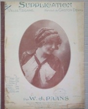 RARO-SPARTITO MUSICALE  PRIMI DEL 900,SUPPLICATION