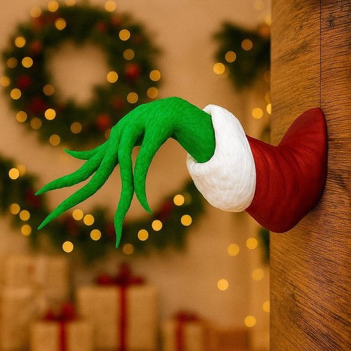 Mano grinch parete 3d - da,