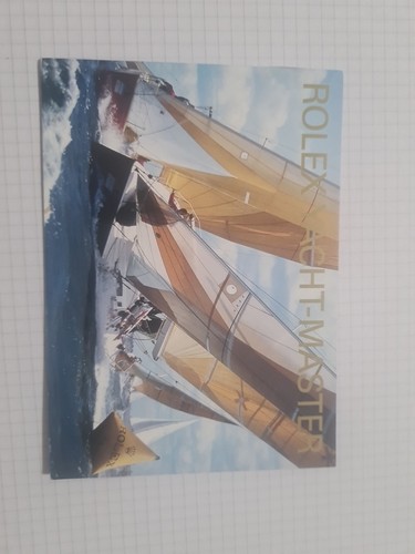 Rolex yacht master booklet - yacht,