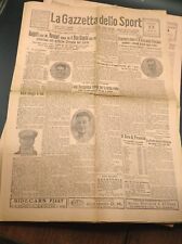 LA GAZZETTA DELLO SPORT N°169 1925 NUVOLARI N.BIANCHI GUZZI  CIRCUITO DEL LARIO