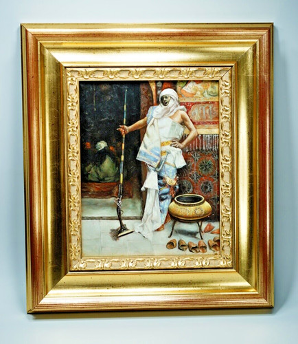 Dipinto olio orientalista 1890