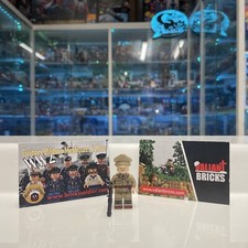 Lego VALIANT BRICKS Minifigure - Afrika Korps Ufficiale -  Military WWII