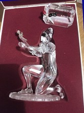 Cristallo Swarovski "MASCHERA ARLECCHINO" completo di targa, scatola