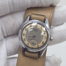 OROLOGIO DA POLSO UOMO VINTAGE ESKA MILITARY 17 JEWEL SVIZZERO ACCIAIO INOX 29MM MECCANICO 