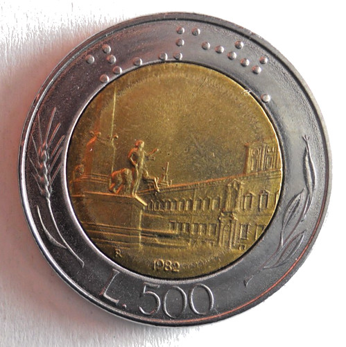 1982 italy 500 lire high - italy,