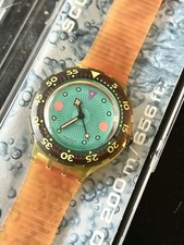 Vintage Swatch Scuba Diving SDK 102 Medusa nuovo + mai indossato + scatola