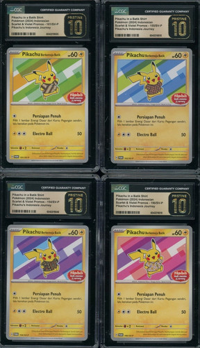 Cgc pristine pikachu batik - 10,