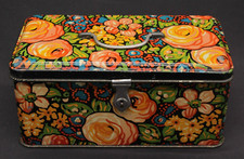 Antica Scatola Latta Bauletto