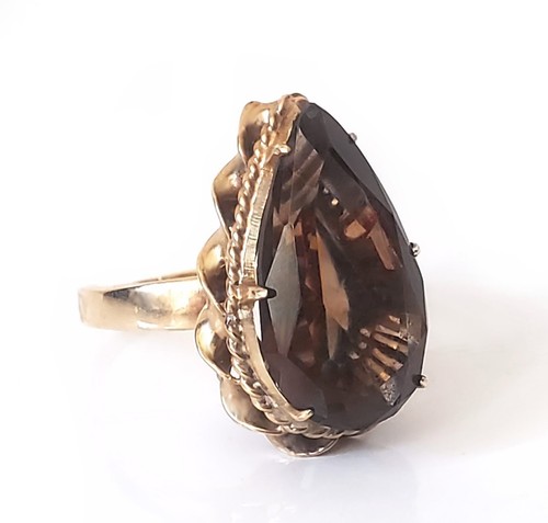 Anello cocktail enorme retrò