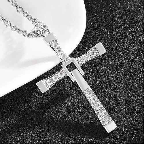 Collana zirconi croce - zirconi,