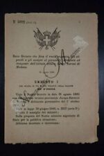 Regio Decreto Umberto I Ruolo