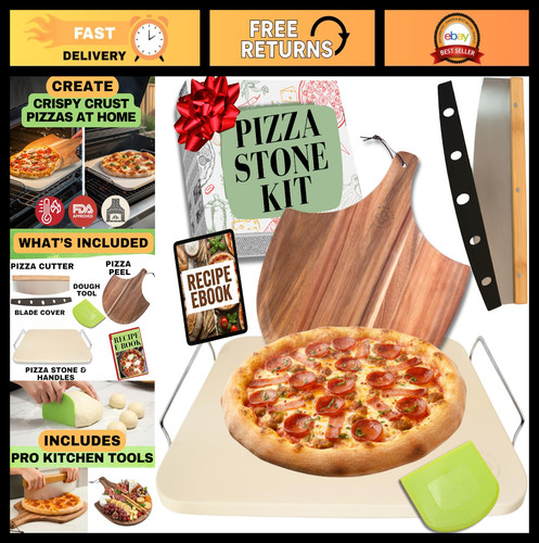 Set pietre pizza per forno - pietre, 15"