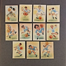 1947 / 48 FIDASS Figurine dei Milioni - NAPOLI - Squadra Completa 11 calciatori