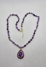 COLLANA IN AMETISTA con grande