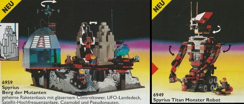 Lego space spyrius - spyrius, 6959