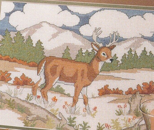 schemi punto croce montagna