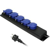 Ciabatta Multipresa da Esterno 5 Prese (2P+T) Cavo di Gomma H05RR-F 3x1,5mm²...