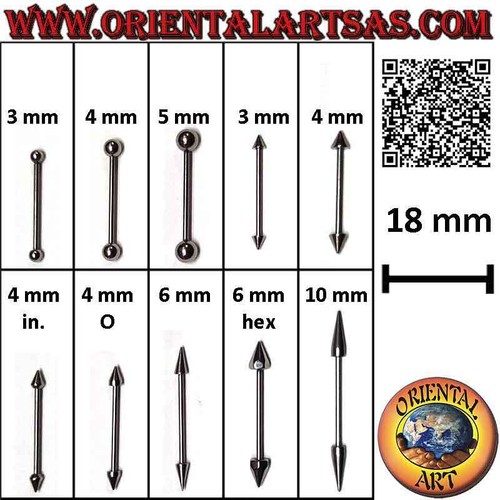 Piercing barretta straight - piercing,