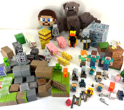 Big lot minecraft figures - minecraft,