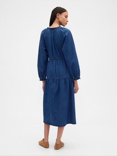 Abito midi western denim - , a