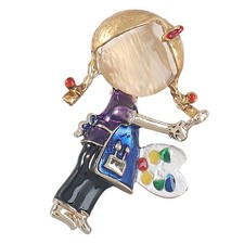 Pinosa spilla da bambina pittura dipinti a forma di a forma di