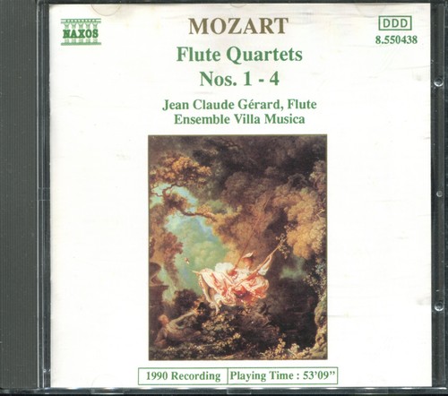 Mozart flute quartets 4 - flute, 1-4