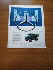 1961 MERCEDES BENZ AUTOCARRO PUBBLICITA EPOCA VINTAGE AD