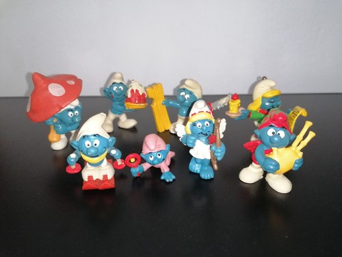 Lotto puffi vintage smurfs - 8,