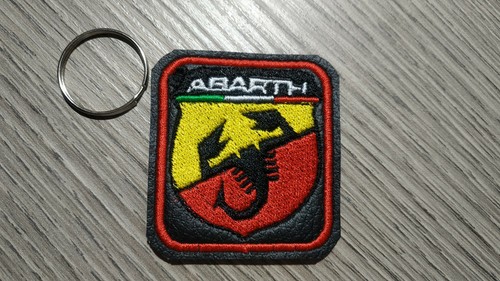 Portachiavi ricamato abarth - portachiavi,