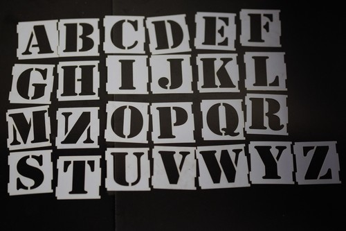 Stencil alfabeto lettere 30 - lettere,